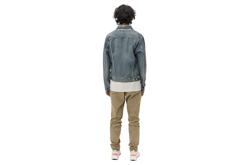 John Elliott Thumper Jacket Distressed Blue
