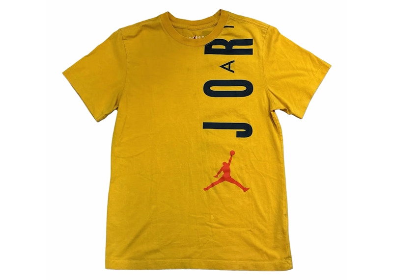 Jordan Air S/S T-Shirt Pollen/Black/Orange