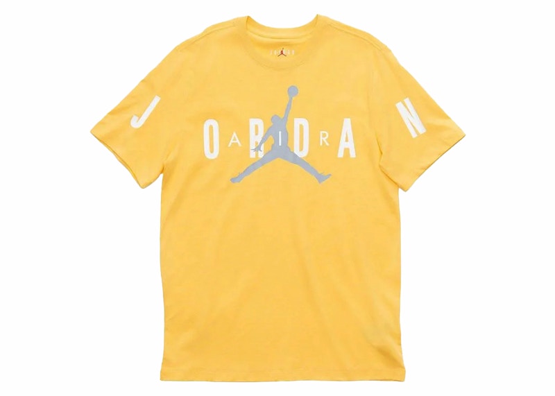 Jordan Air Stretch S/S Crew T-shirt Yellow/Grey/White