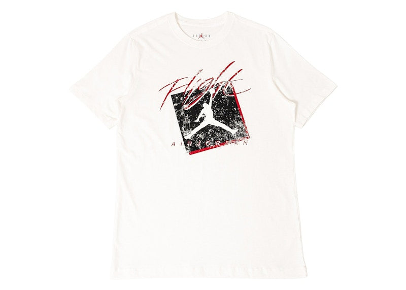 Jordan Boxed Flight Logo Graphic T-shirt White/Black/Red