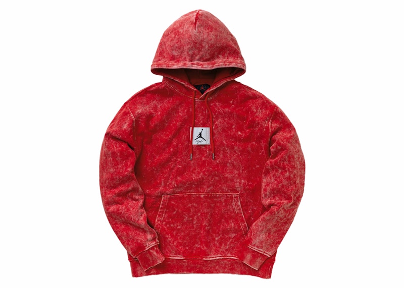 Jordan Essential Washed Fleece Hoodie Red