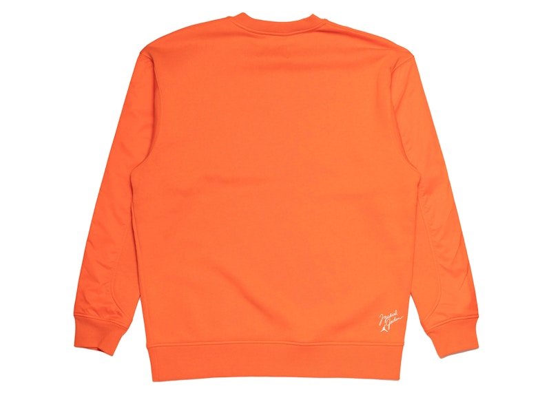 Jordan Flight MVP Graphic Fleece Crewneck Sweatshirt Orange
