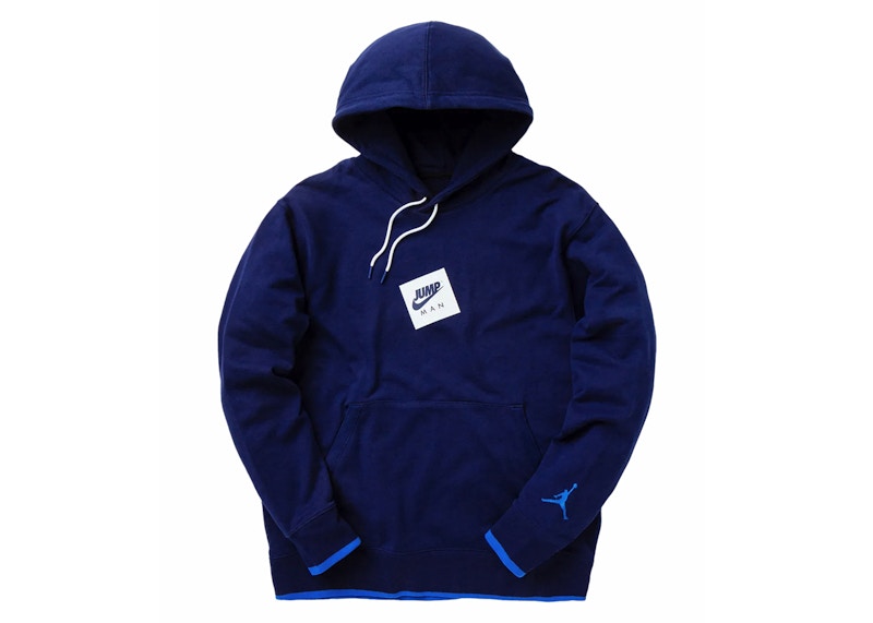 Jordan Jumpman Classics Printed Hoodie Blue/Void White