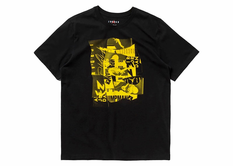Jordan Jumpman Flight Short Sleeve T-shirt Black/Yellow