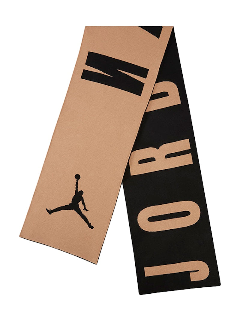 Jordan Knit Fabric Scarf Black/Hemp