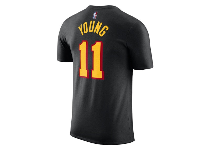 Jordan NBA Atlanta Hawks Trae Young Statement Edition T-shirt Black/Yellow