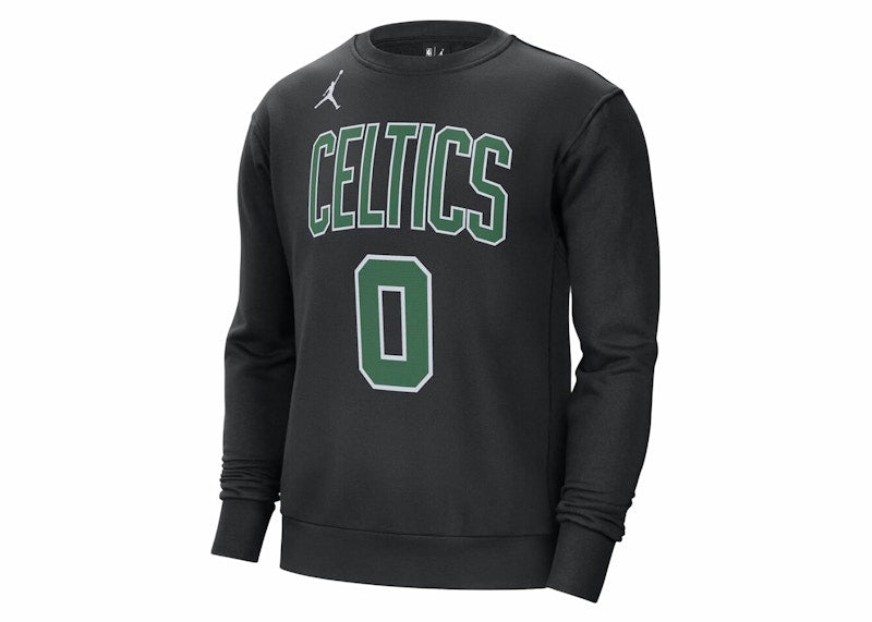 Jordan NBA Boston Celtics Jayson Tatum Courtside Statement Edition Fleece Loose Fit Sweatshirt Black