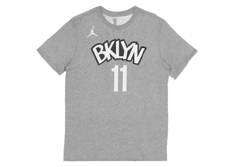 Jordan NBA Brooklyn Nets Kyrie Irving T-shirt Grey/White