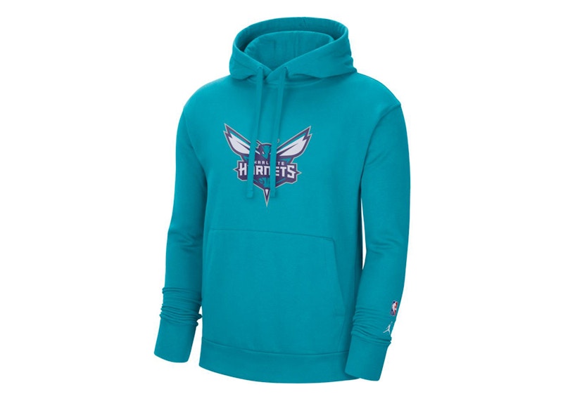 Jordan NBA Charlotte Hornets Essential Fleece Pullover Hoodie Teal