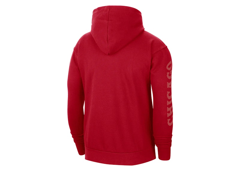 Jordan NBA Chicago Bulls Statement Edition Loose Fit Hoodie Red