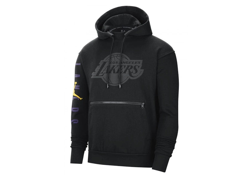 Jordan NBA Los Angeles Lakers Fleece Pullover Hoodie Black