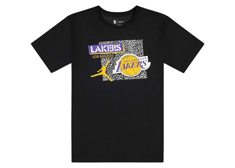 Jordan NBA Los Angeles Lakers Logo Dri-Fit T-shirt Black