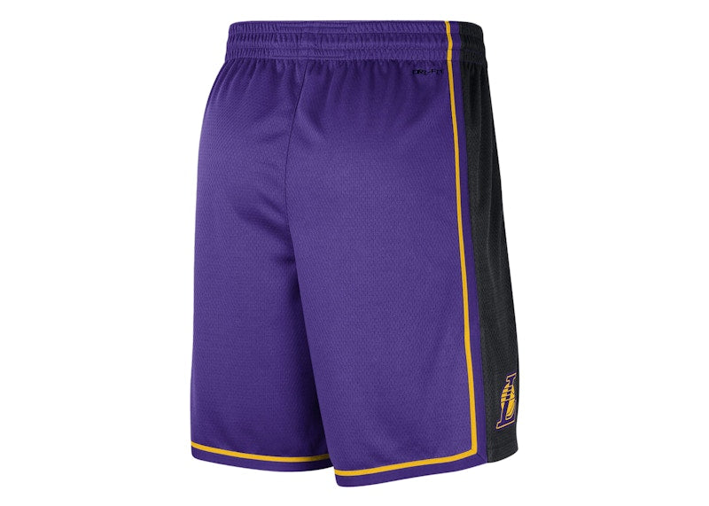 Jordan NBA Los Angeles Lakers Statement Edition Swingman Dri-FIT Shorts Purple/Yellow