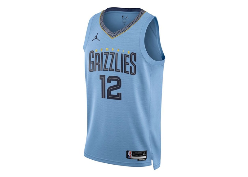 Jordan NBA Memphis Grizzlies Ja Morant Statement Edition Dri-FIT Swingman Jersey Light Blue/Dark Blue
