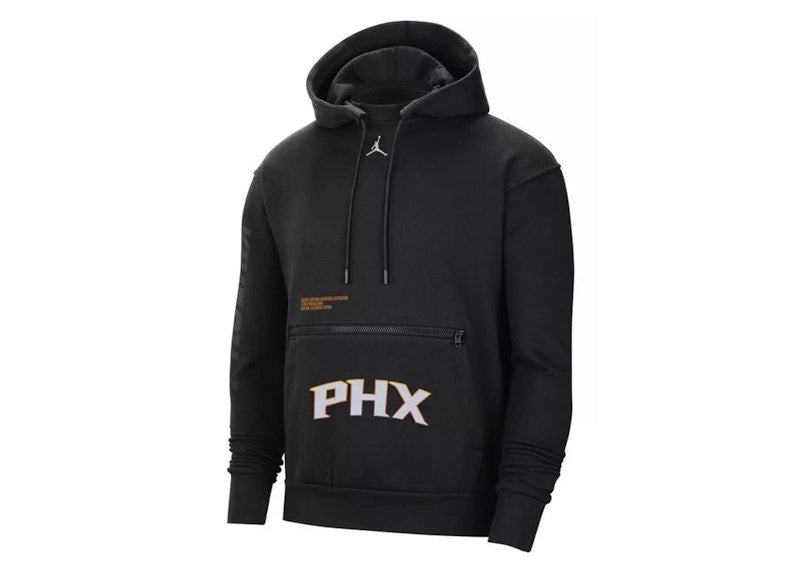 Jordan NBA Phoenix Suns Courtside Statement Edition Fleece Loose Fit Hoodie Black