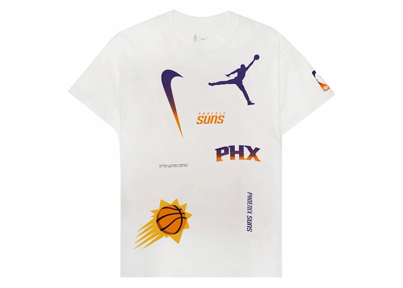 Jordan NBA Phoenix Suns Max 90 Loose Fit T-shirt White