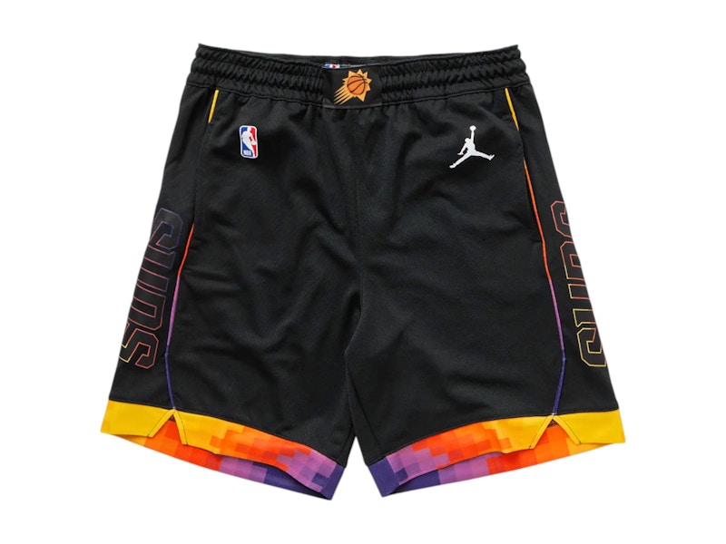 Jordan NBA Phoenix Suns Statement Edition Dri-Fit Swingman Shorts Black/White/Yellow