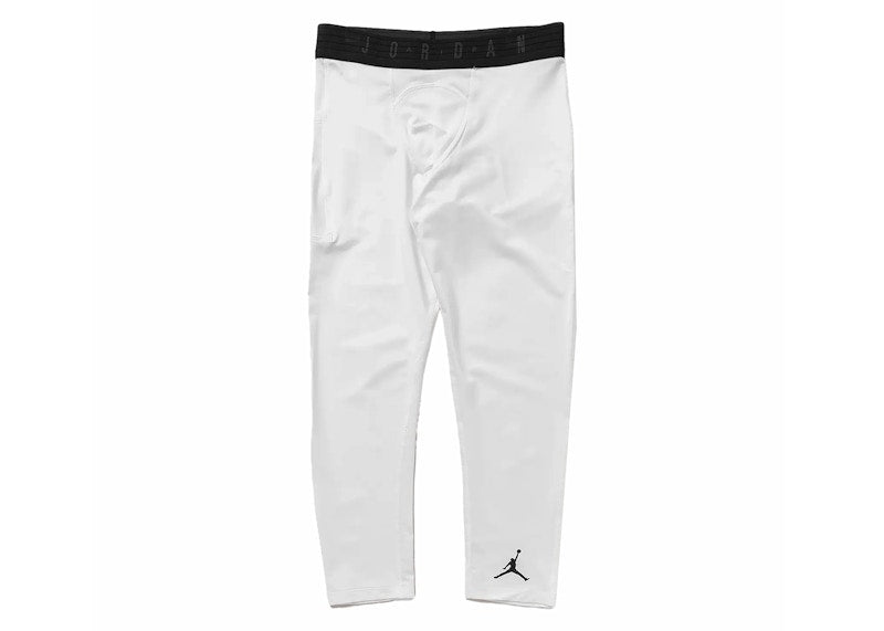 Jordan Sport 3/4 Length Dri-Fit Tights White/Black