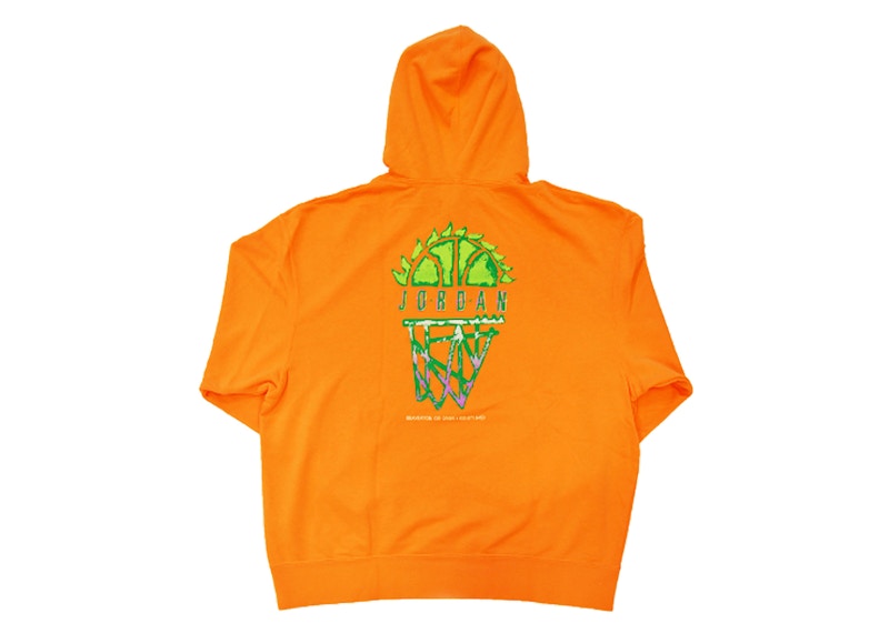 Jordan Sport DNA Washed Pullover Hoodie Orange