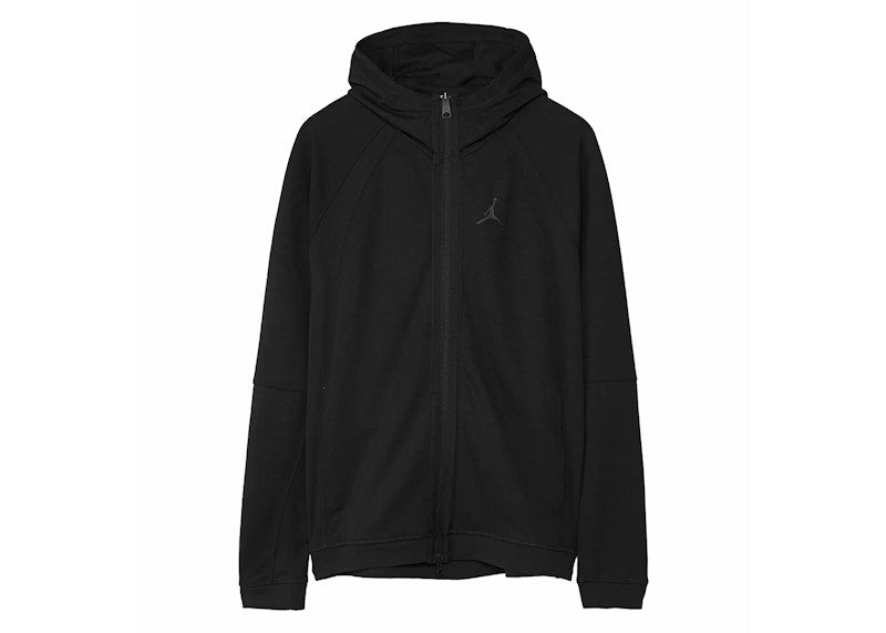 Jordan Sport Full-Zip Slim Fit Dri-Fit Hoodie Black
