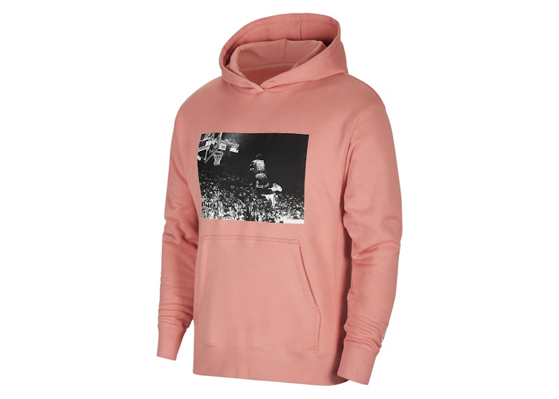 Jordan UNION FLC Image Hoodie Rust Pink
