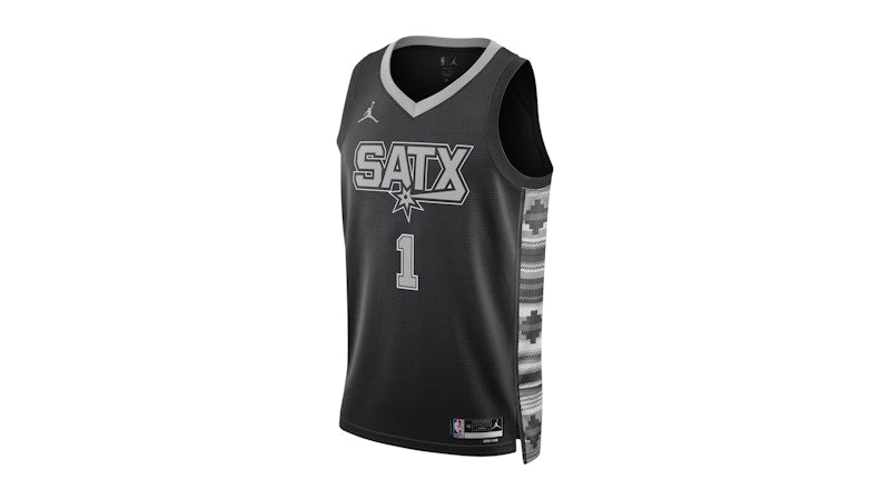 Jordan Victor Wembanyama Spurs 22/23 Dri-Fit Jersey Black