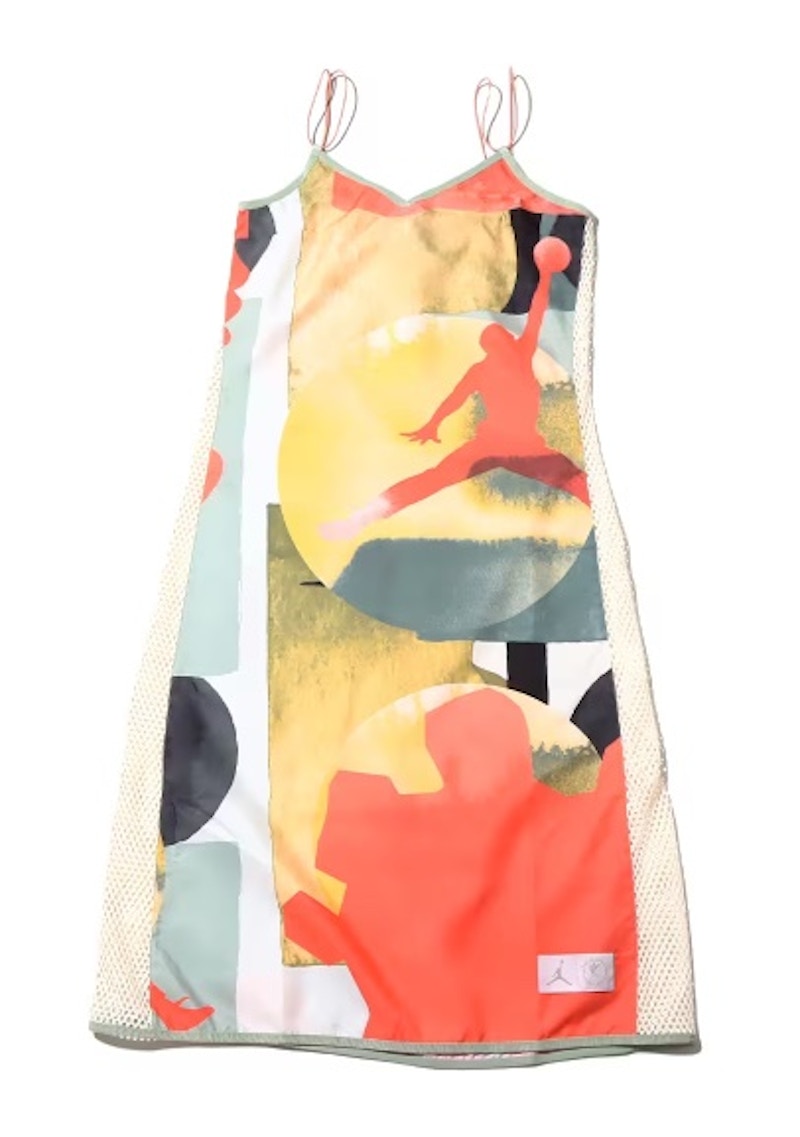 Jordan Womens Bephies Beauty Supply Slip Dress College Grey/Lt Wild Mango