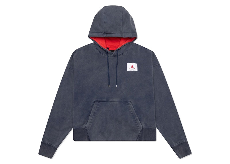Jordan Womens Flight Hoodie Midnight Navy/University Red