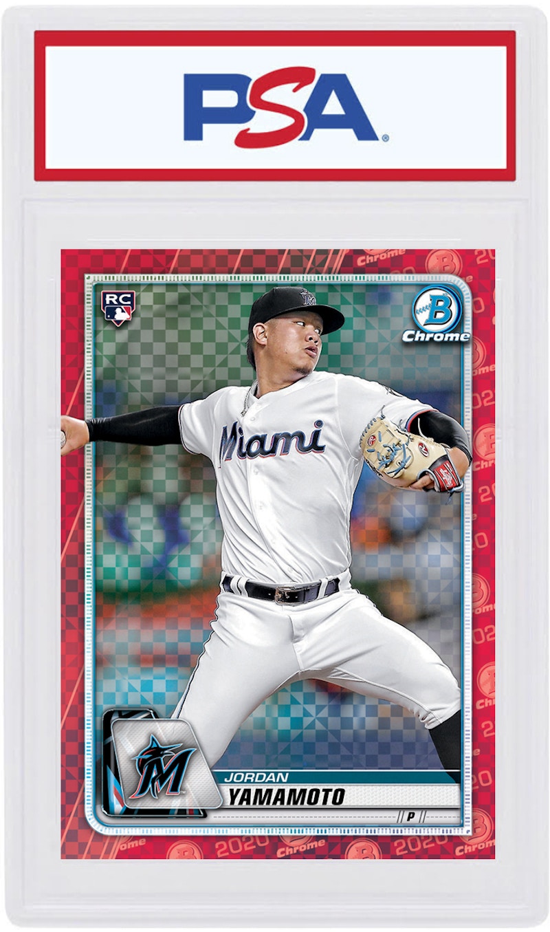 Jordan Yamamoto 2020 Bowman Chrome X Rookie Red X-Fractor 1/1 #24 (PSA or BGS Graded)