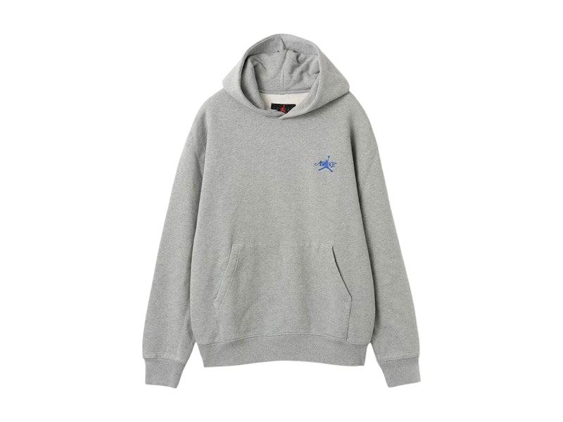 Jordan x Awake NY Fleece Hoodie Heather Grey/Black/Game Royal