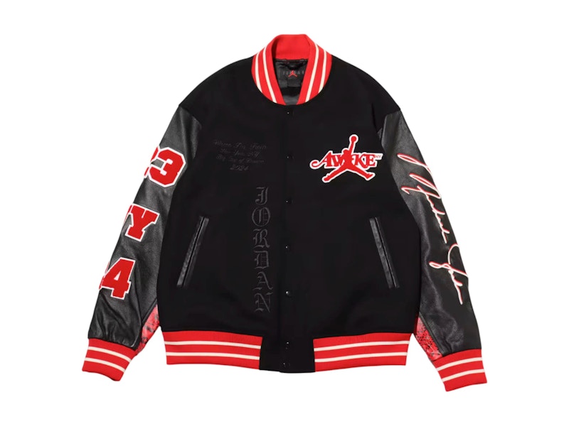 Jordan x Awake NY Varsity Jacket University Red/Black