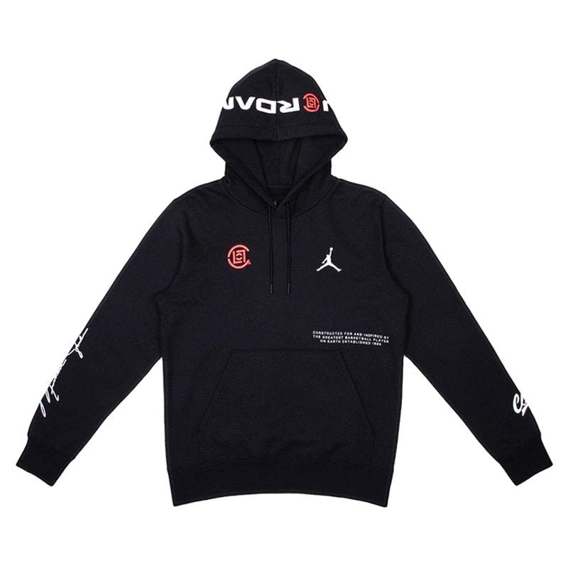 Jordan x CLOT NRG Hoodie Black/University Red/White