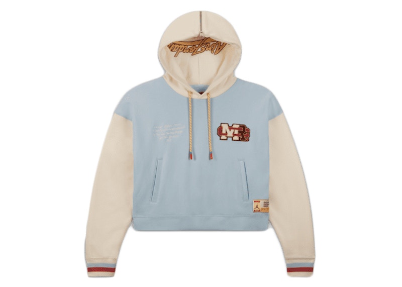 Jordan x Maison Chateau Rouge Women's Fleece Top Hoodie (Asia Sizing) Blue