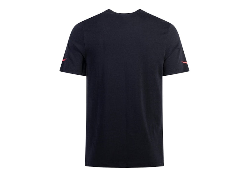 Jordan x PSG Paris Saint Germain Travel Tee Black/Dark Grey/Red