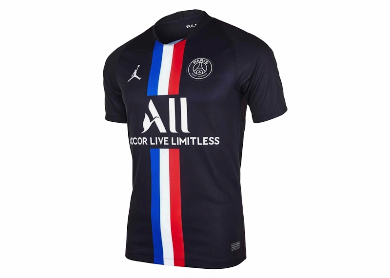 Jordan x Paris Saint-Germain 2019/20 Dri-Fit Stadium Fourth Jersey Black