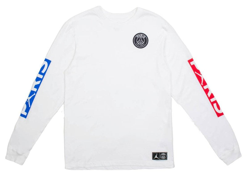 Jordan x Paris Saint-Germain L/S Tee White/Red/Blue