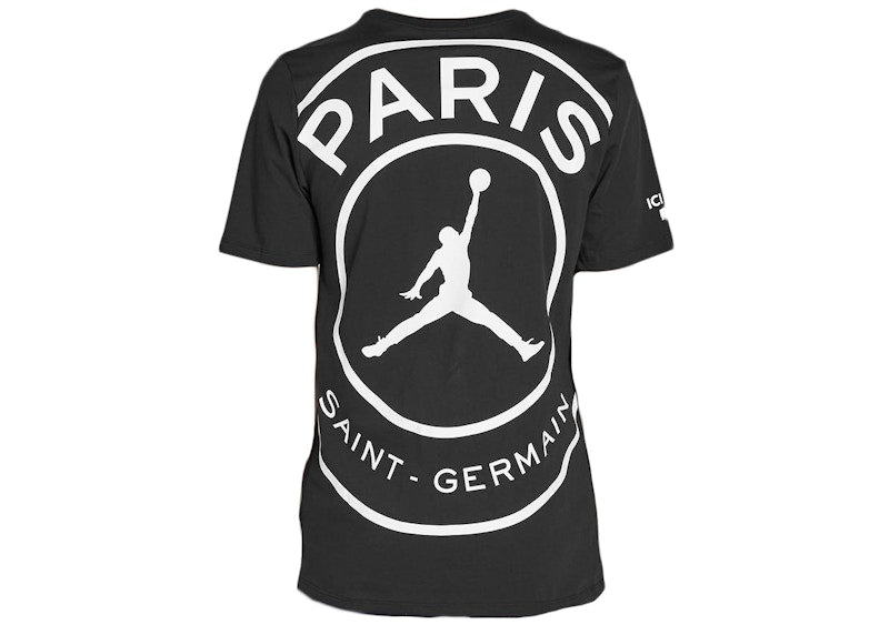 Jordan x Paris Saint-Germain Logo T-shirt Black/White