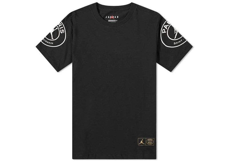 Jordan x Paris Saint-Germain PSG Logo Tee Black