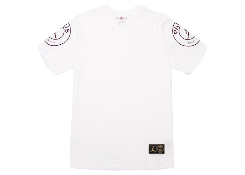 Jordan x Paris Saint-Germain PSG Logo Tee White