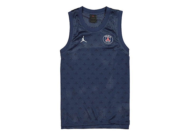 Jordan x Paris Saint Germain PSG Mesh Jersey Midnight Navy/White