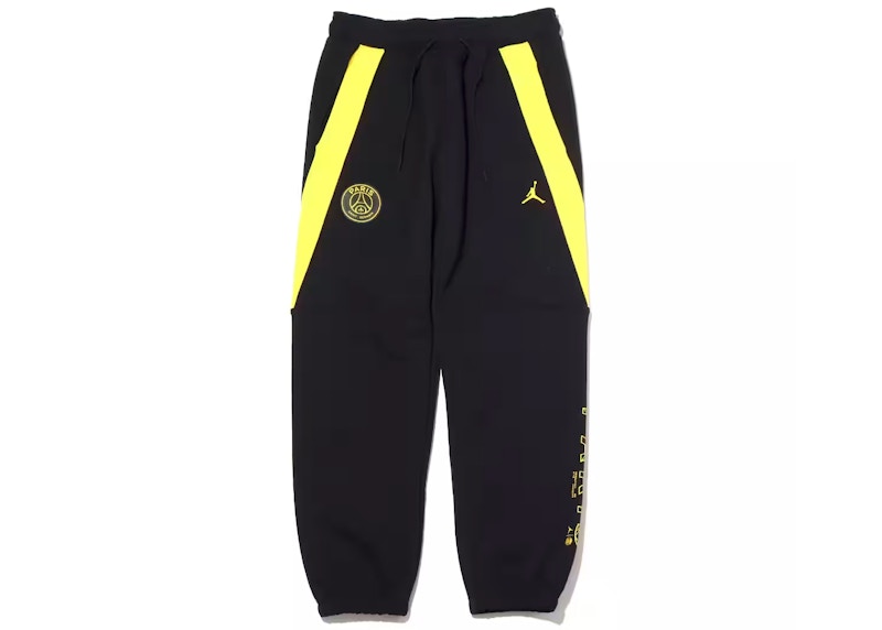 Jordan x Paris Saint-Germain Womens Pants (Asia Sizing) Black/Tour Yellow