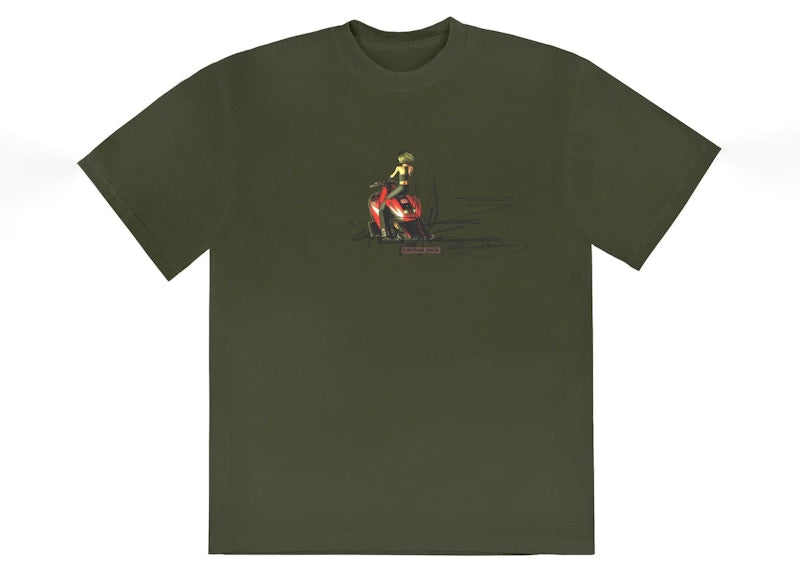 Jordan x Travis Scott Cactus Jack Moto Girl Tee Green