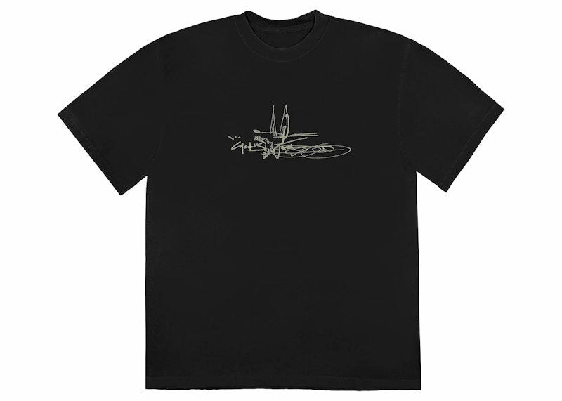Travis Scott Cactus Jack Scribble Tee Black