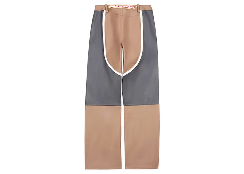 Jordan x Travis Scott Cactus Jack Women's Leather Pants (Asia Sizing) Archaeo Brown
