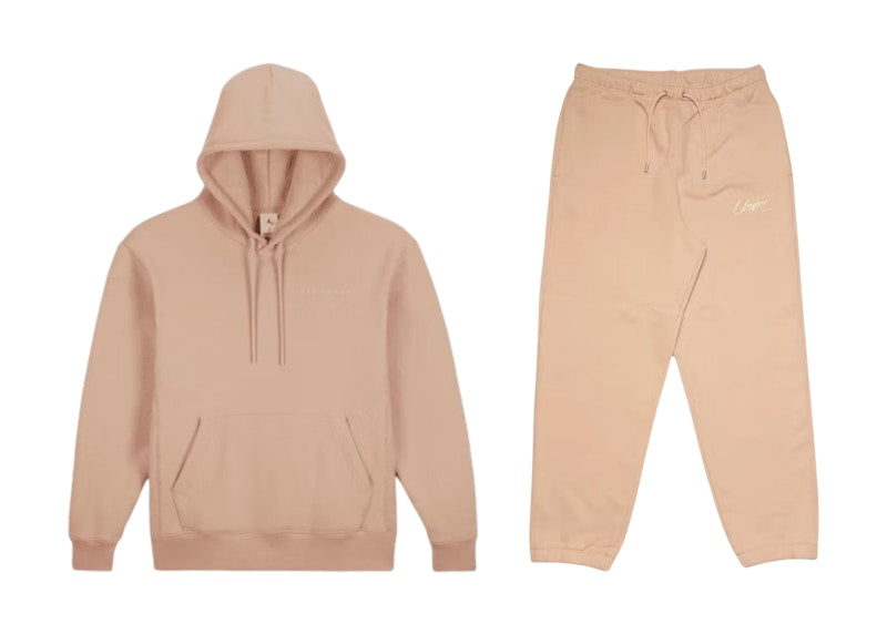 Jordan x Union LA Hoodie & Joggers Set Beige
