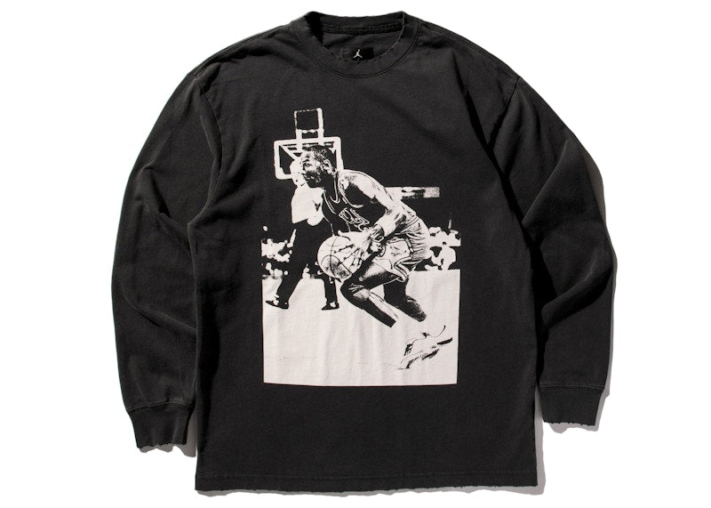 Jordan x Union M J L/S T-Shirt (Asia Sizing) Off Noir