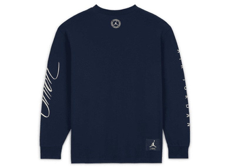 Jordan x Union MJ L/S Tee College Navy/Coconut Milk