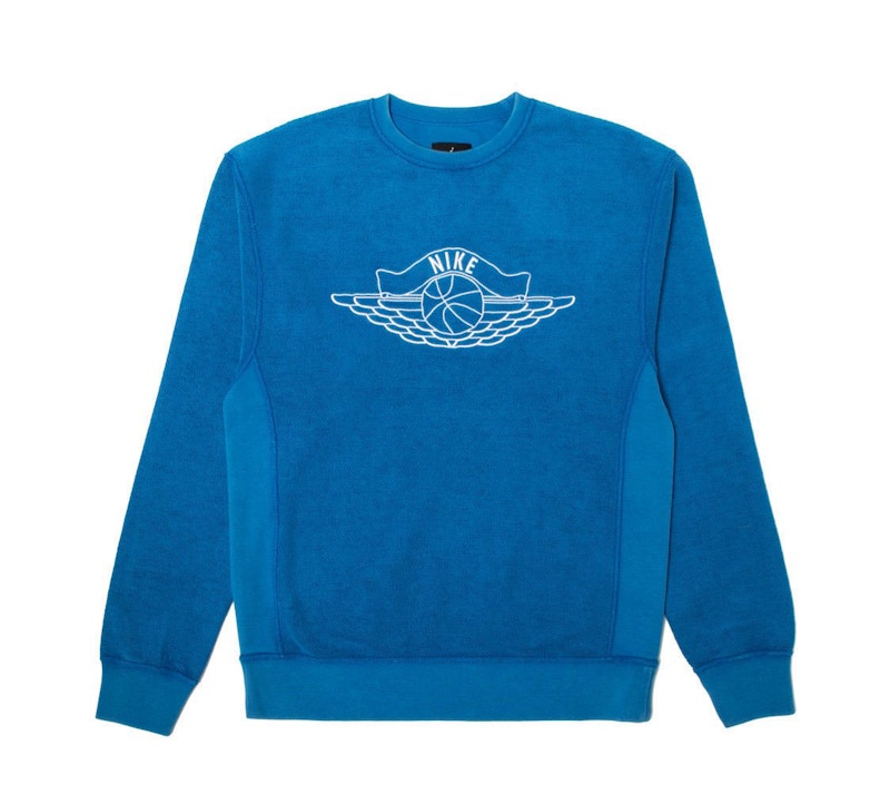Jordan x Union NRG Vault AJ Flight Crewneck Blue