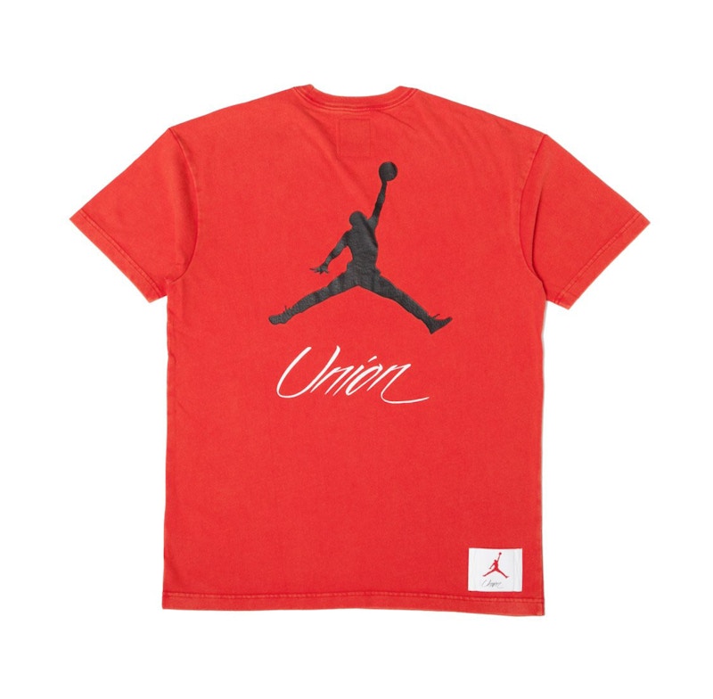 Jordan x Union NRG Vault AJ Flight Jumpman Tee Red