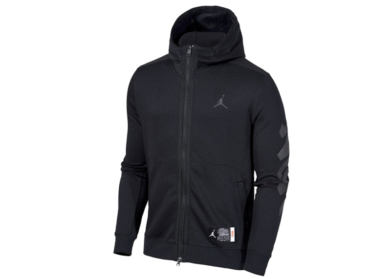Jordan x Zion x Naruto Full Zip Top Hoodie Black
